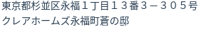 住所（登記所在地）