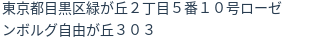 住所(登記所在地)