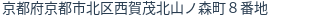 住所(登記所在地)