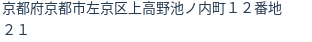 住所(登記所在地)