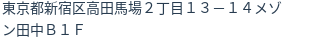 住所（登記所在地）