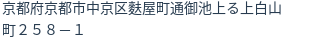 住所（登記所在地）