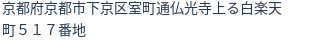 住所(登記所在地)