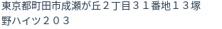 住所（登記所在地）