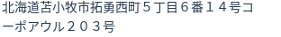 住所(登記所在地)