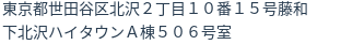 住所（登記所在地）