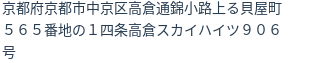 住所(登記所在地)