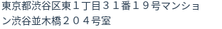 住所（登記所在地）