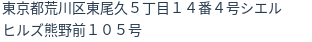 住所(登記所在地)