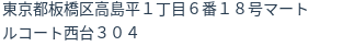 住所(登記所在地)