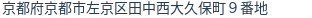 住所（登記所在地）