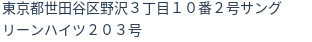 住所（登記所在地）