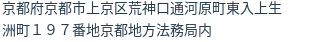 住所(登記所在地)