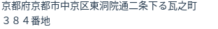 住所（登記所在地）