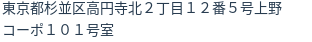 住所(登記所在地)