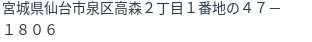 住所（登記所在地）