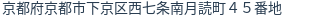住所(登記所在地)