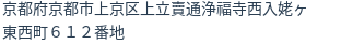 住所(登記所在地)