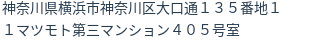 住所(登記所在地)