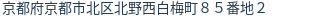 住所(登記所在地)
