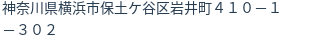 住所（登記所在地）