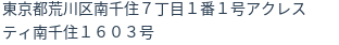 住所（登記所在地）