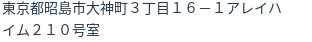 住所(登記所在地)