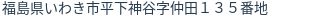 住所(登記所在地)