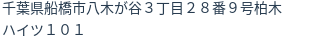 住所（登記所在地）