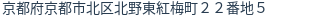 住所（登記所在地）
