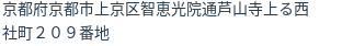 住所(登記所在地)