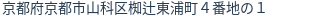 住所（登記所在地）