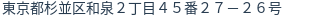 住所（登記所在地）