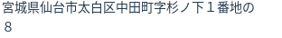 住所（登記所在地）
