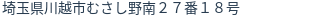 住所（登記所在地）