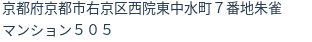 住所(登記所在地)