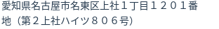 住所（登記所在地）