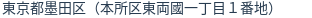 住所（登記所在地）