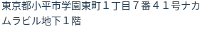 住所（登記所在地）