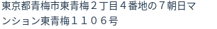 住所(登記所在地)