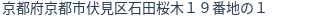 住所（登記所在地）