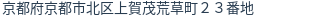 住所（登記所在地）