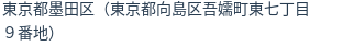 住所(登記所在地)