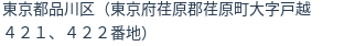 住所（登記所在地）