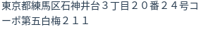 住所（登記所在地）