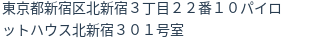住所(登記所在地)