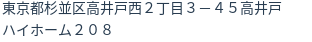 住所(登記所在地)