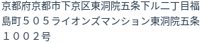 住所（登記所在地）