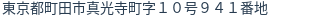 住所（登記所在地）