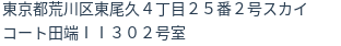 住所（登記所在地）